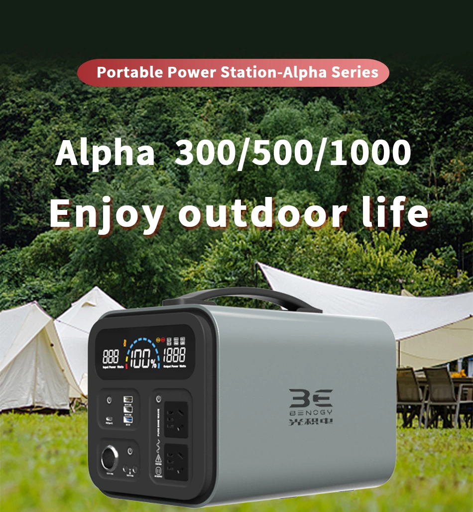 Mini Lithium Battery Generator Mobile Charger USB 300W/500W/1000W/2000W Car Rechargeable Solar Portable Power Station For Home/ Outdoor/ Camping/Emergency