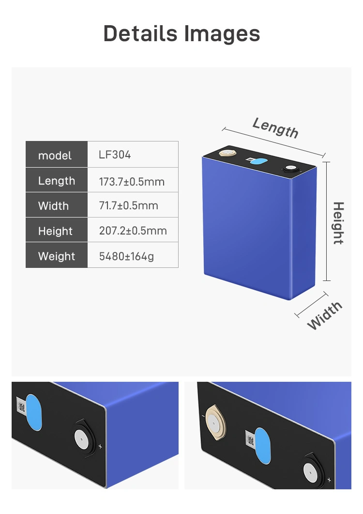 Grade A EVE LF304 LiFePO4 prismatic cells 3.2V304Ah Solar Battery for Marine Forklift electric cars with long cycle life