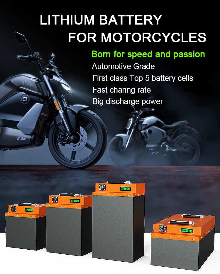36V 48V 50V 60V 72V Rechargeable Lithium Polymer Li Ion 20ah 30ah 40ah 50ah 60ah 80ah Citycoco Motorcycle Ebike Bicycle Electric Scooter Battery
